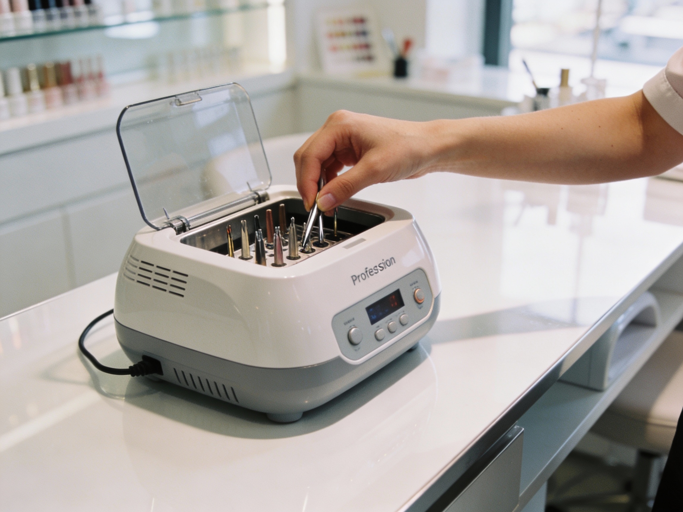 Disinfection Machine at Luna Nail Studio